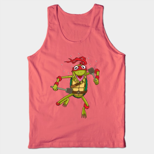 Teenage Mutant Ninja Frog Tank Top by Tabryant